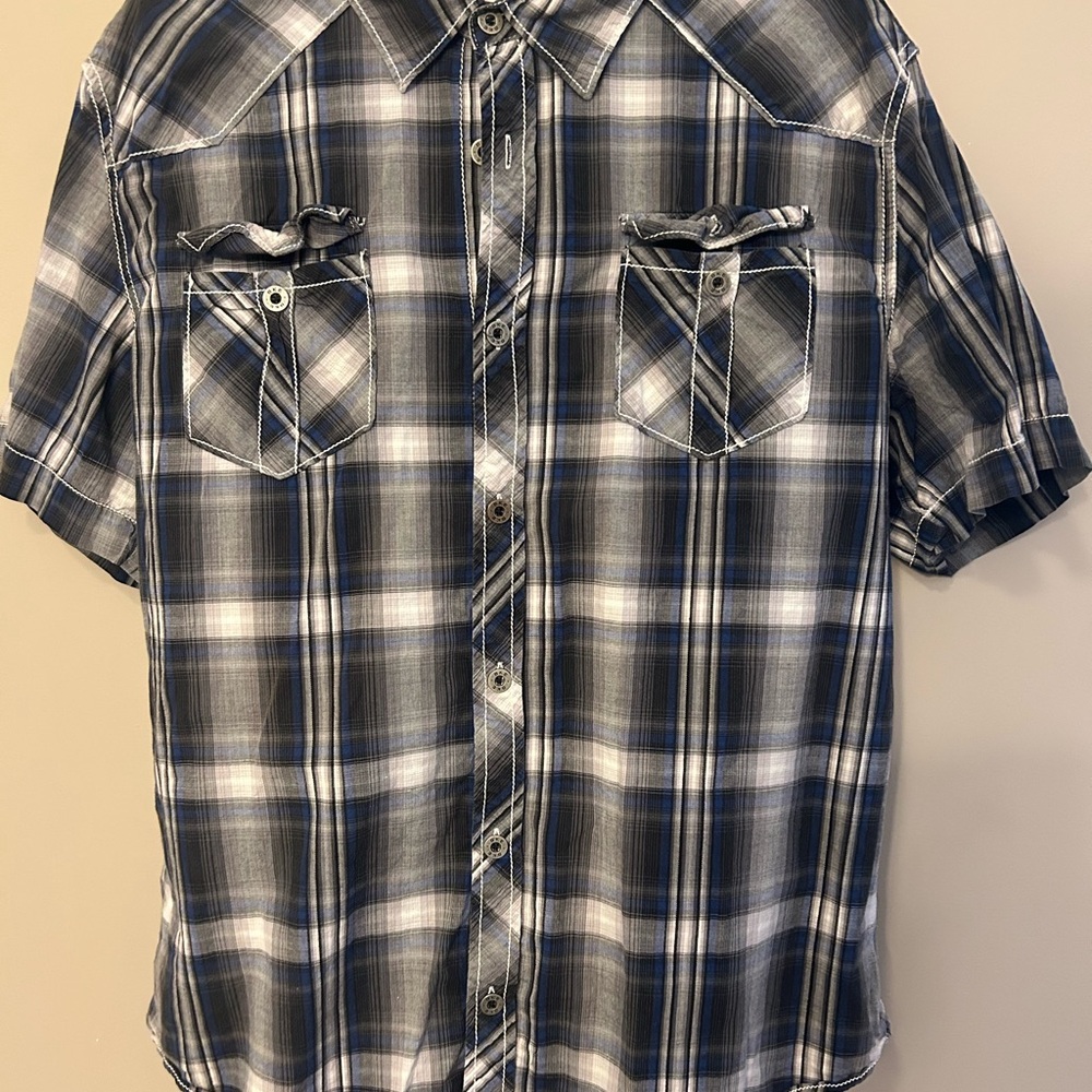Men's Plaid Short Sleeve Shirt